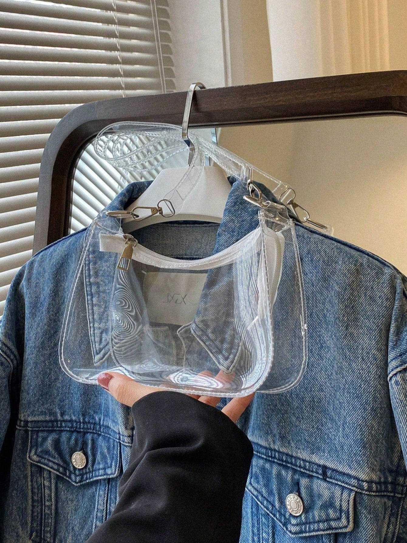 Transparent Shoulder Bag, Music Concert Approved Clear Bag, Unisex Sports Event PVC Tote, Beach Bags, Summer Outfits