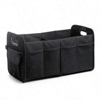 Trunk Organizer- A Foldable Trunk Organizer For SUVs And Sedans, Designed To Keep Your Car Tidy. Sturdy And Durable, It's Perfect For Storing Car Accessories, Tools, And Miscellaneous Items.