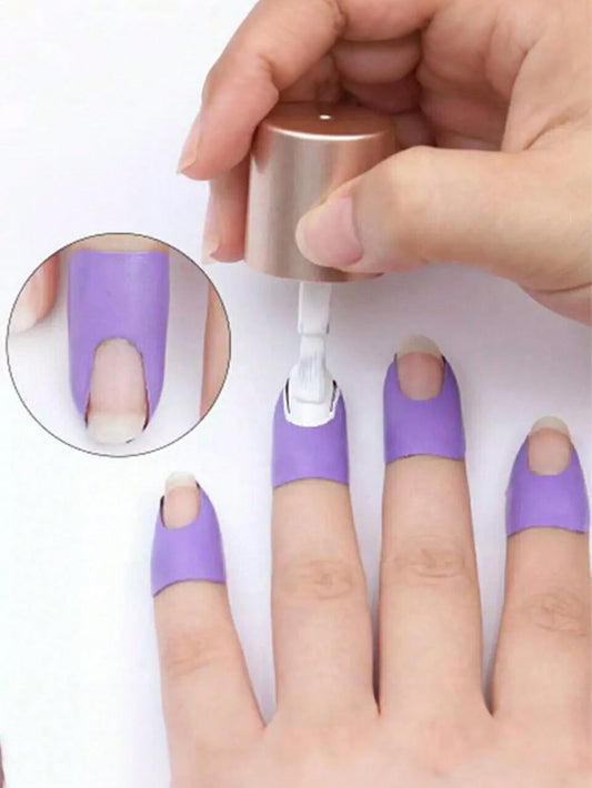 U-Shaped Nail Polish Protector Film, One-Time Nail Polish Anti-Overflow Stickers, Anti-Overflow Nail Art Stickers, Nail Tech Supplies, $1, Nail Accessories, Nail Supplies