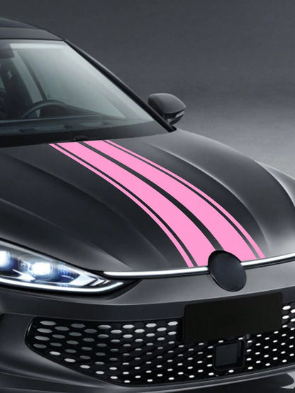 Unique Pink Stripe Hood/Bonnet Graphics, Practical And Multifunctional Design