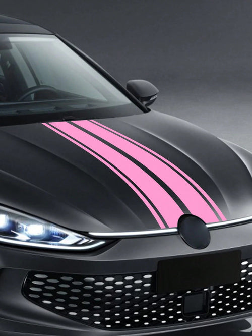 Unique Pink Stripe Hood/Bonnet Graphics, Practical And Multifunctional Design