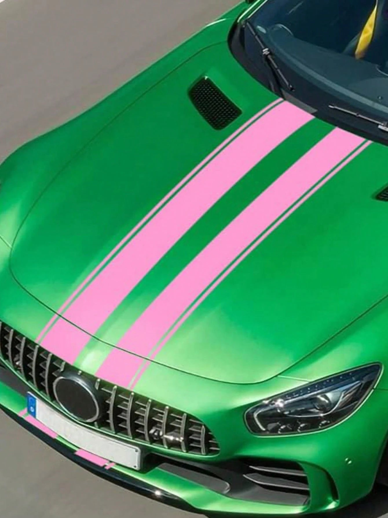 Unique Pink Stripe Hood/Bonnet Graphics, Practical And Multifunctional Design