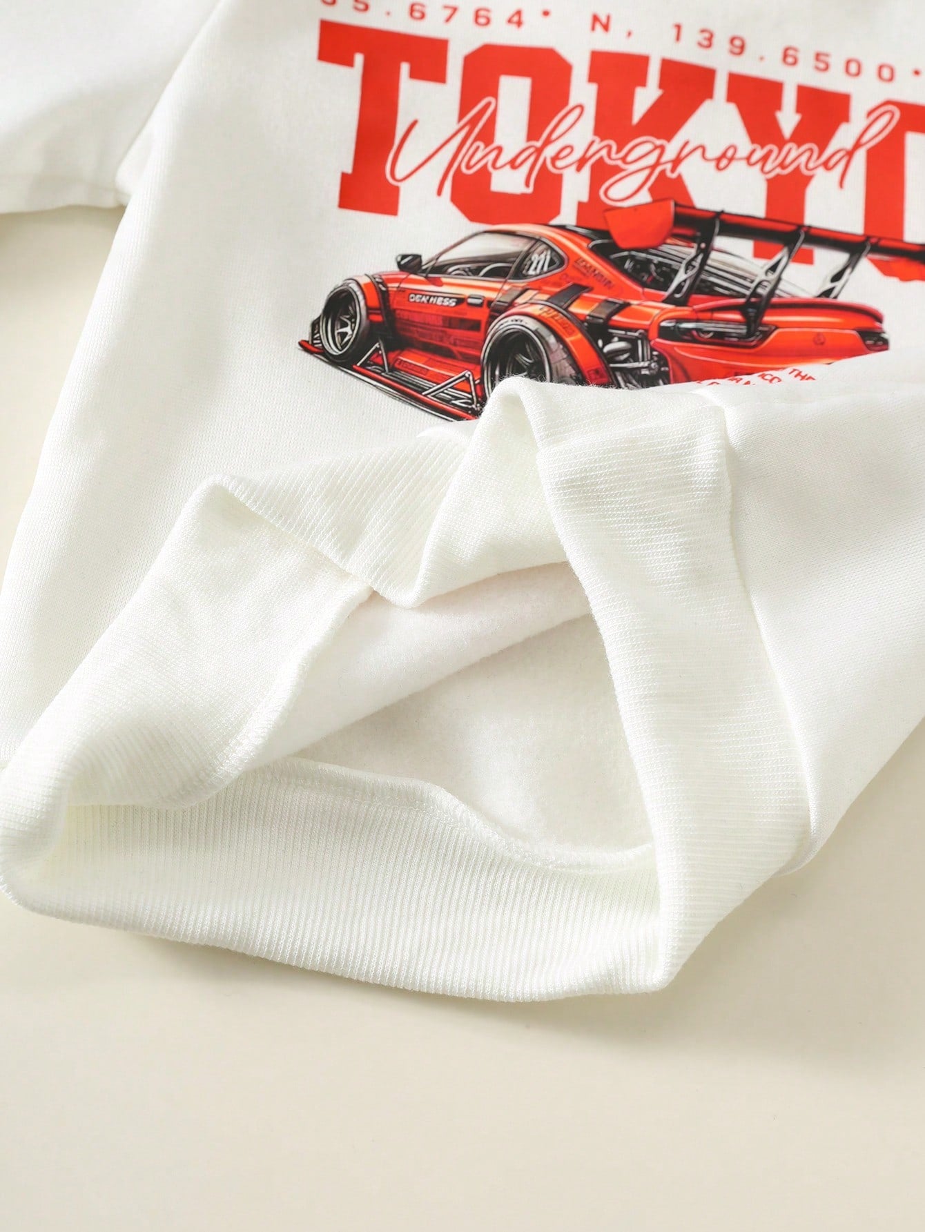 Unisex Baby Boy/Girl, Toddler 2pcs Autumn/Winter Fleece Lined Thickened Fashion Racing Pattern Sweatshirt Set, Denim, Jeans, Baby Winter Clothes, Tracksuit