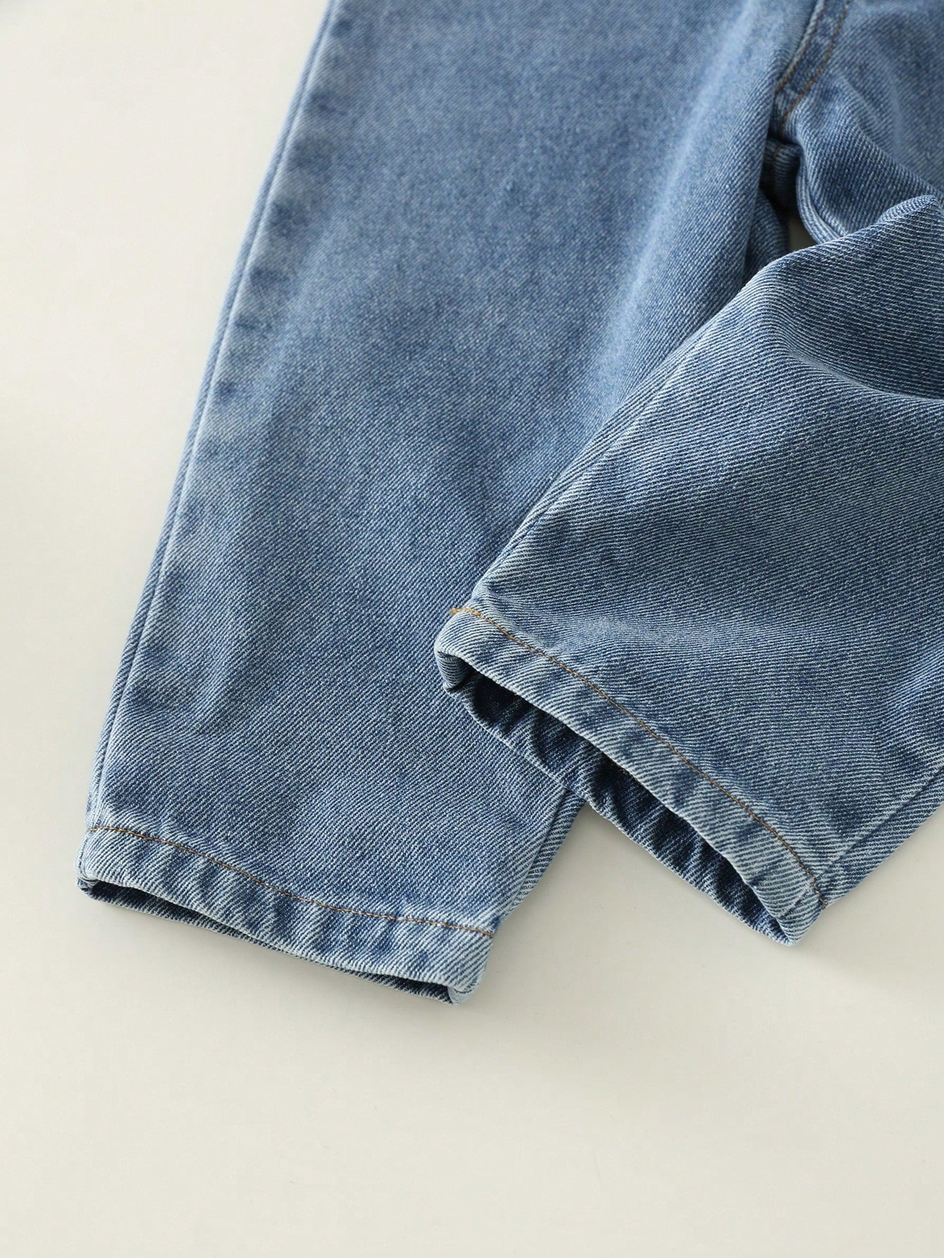 Unisex Baby Casual Cute Denim Bib Pants, Suitable For Summer, Spring, Autumn