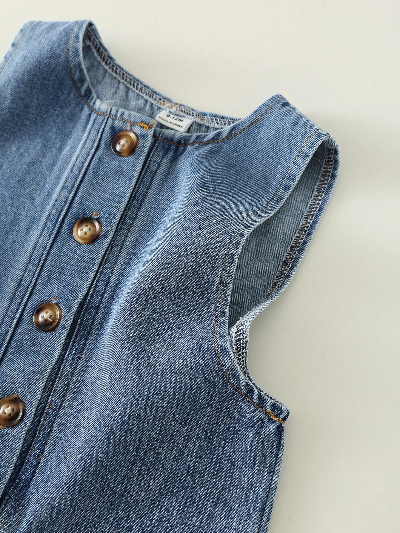 Unisex Baby Casual Cute Denim Bib Pants, Suitable For Summer, Spring, Autumn
