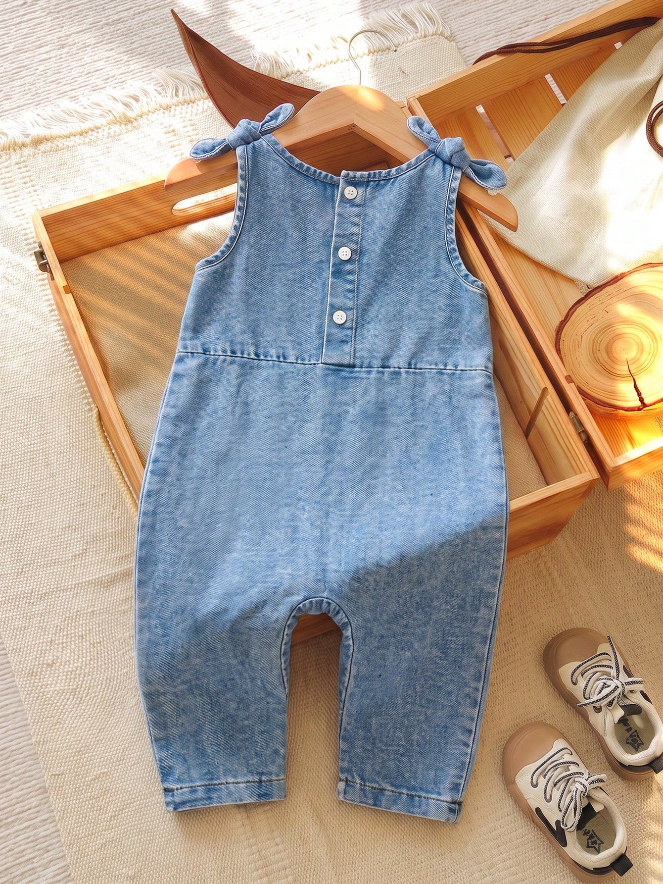 Unisex Baby Casual Cute Denim Overalls, Suitable For Summer, Spring, Autumn Wear, Halloween, Halloween Costume, Halloween Denim