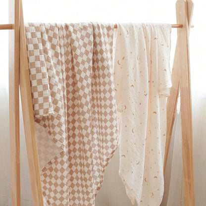 Unisex Baby Swaddle Blanket, Soft & Breathable Newborn Receiving Blanket, Essential For Baby Christening