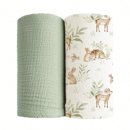 Unisex Baby Swaddle Blanket, Soft & Breathable Newborn Receiving Blanket, Essential For Baby Christening