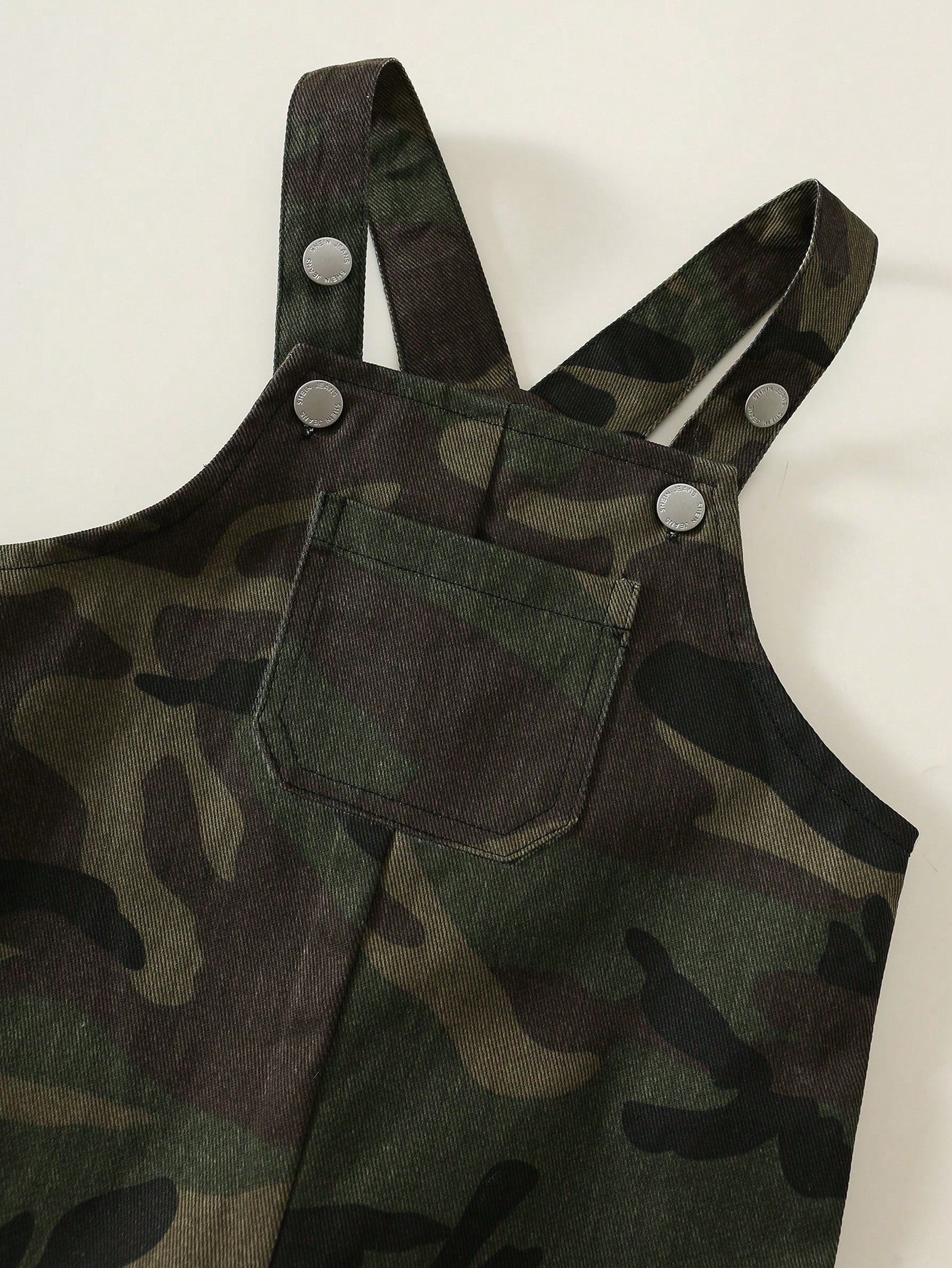 Unisex Newborn Baby Boy/Girl Baby Boy 100% Cotton Casual Fashion Versatile Camouflage Denim Overalls Jumpsuit Cargo Pants, Baby Boy Clothing Set, Baby Boy Summer Outfit, Soft, Denim, Jeans