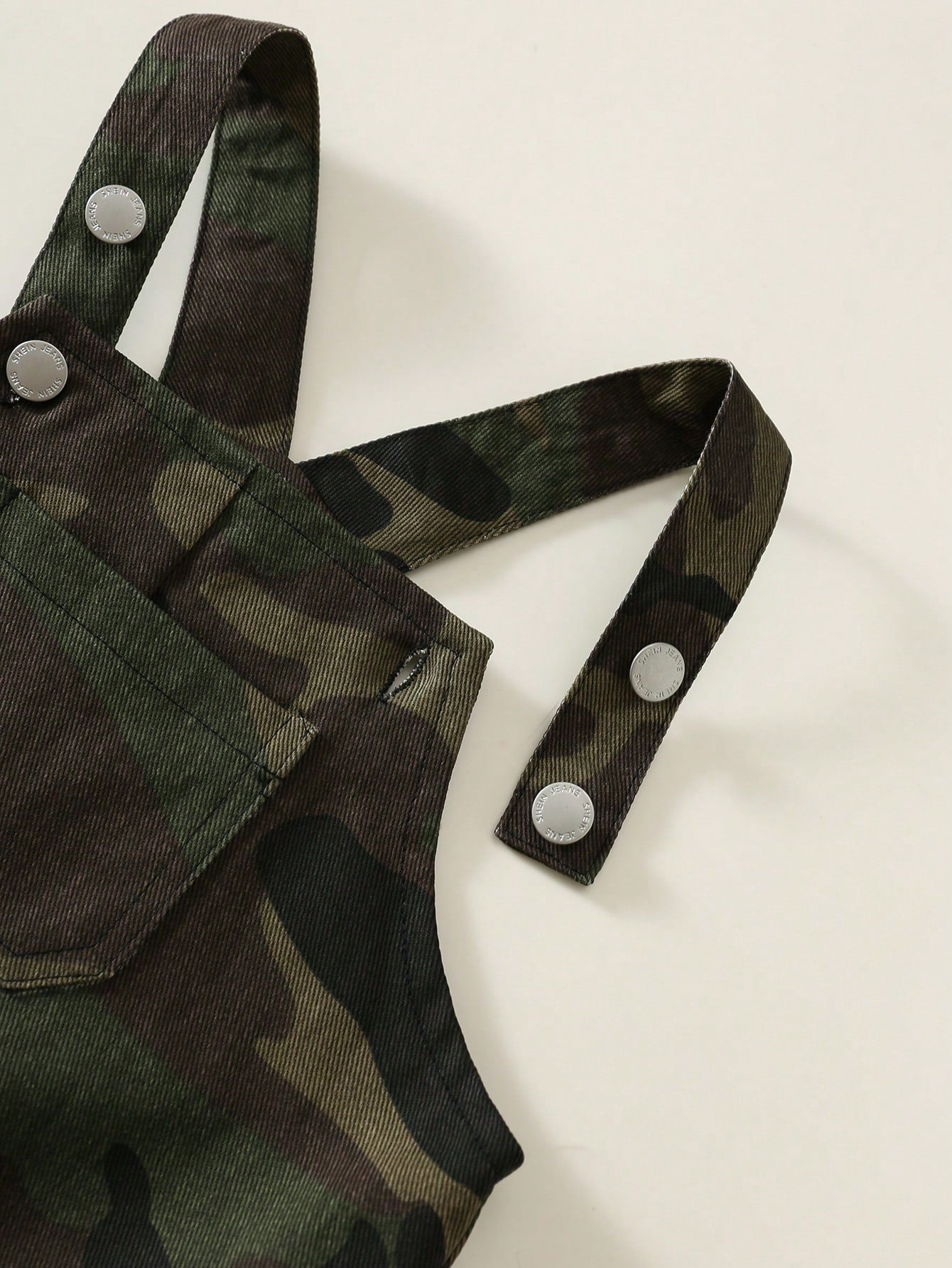 Unisex Newborn Baby Boy/Girl Baby Boy 100% Cotton Casual Fashion Versatile Camouflage Denim Overalls Jumpsuit Cargo Pants, Baby Boy Clothing Set, Baby Boy Summer Outfit, Soft, Denim, Jeans