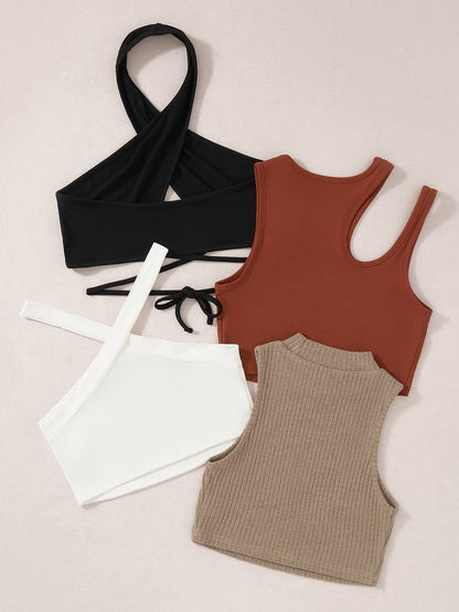 Unity 4pcs Rib-knit Top