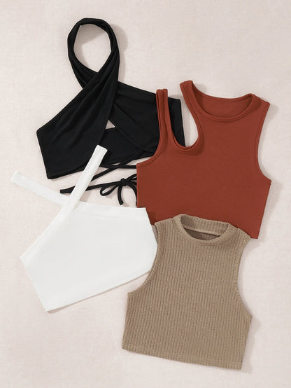Unity 4pcs Rib-knit Top