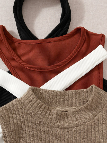 Unity 4pcs Rib-knit Top