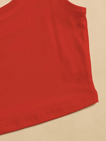 Unity Cropped Round Neck Tank Top For New Year Clothes