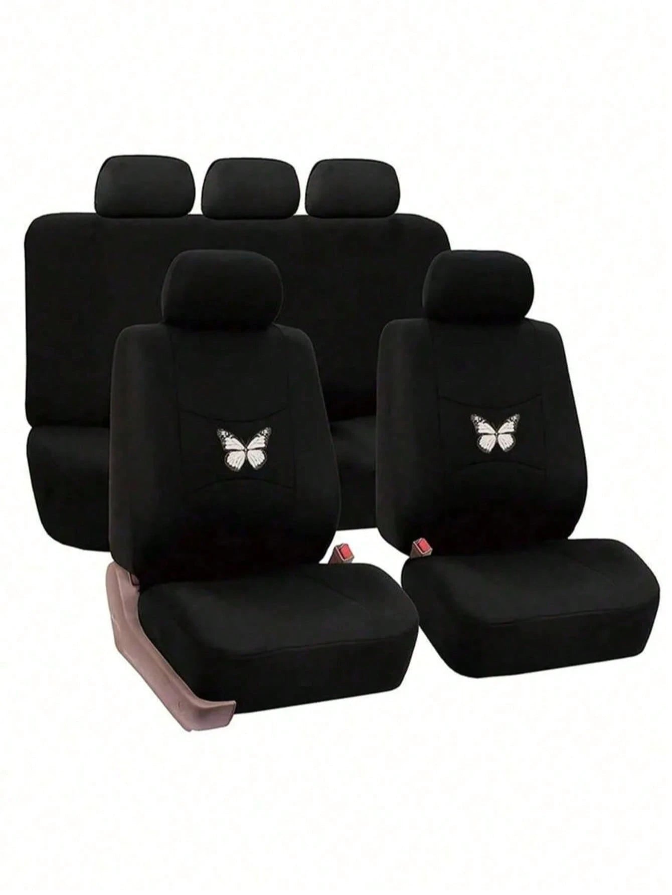 Universal Butterfly Pattern Car Seat Covers Polyester (5-Seater/2-Seater/1-Seater)| Airbag Compatible, Waterproof And Breathable. New Design, Car Interior Accessories