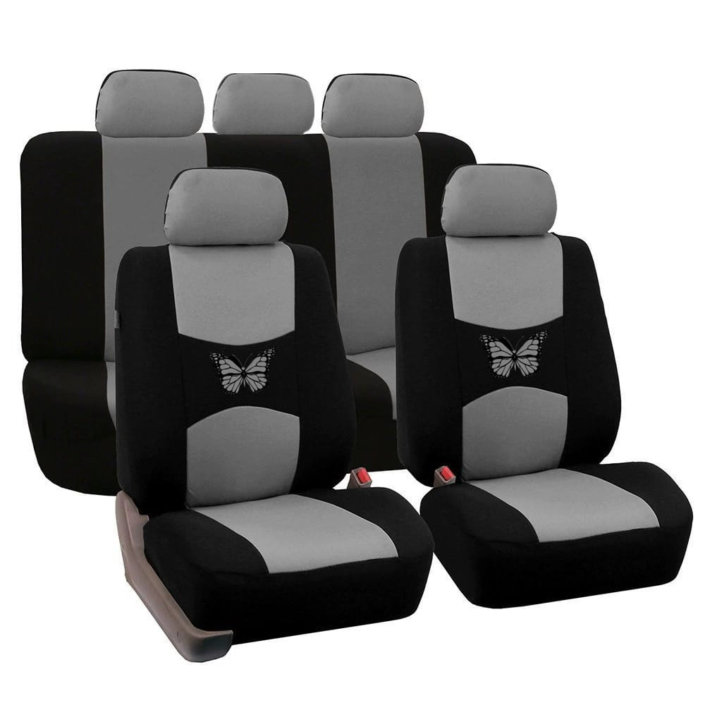 Universal Butterfly Pattern Car Seat Covers Polyester (5-Seater/2-Seater/1-Seater)| Airbag Compatible, Waterproof And Breathable. New Design, Car Interior Accessories