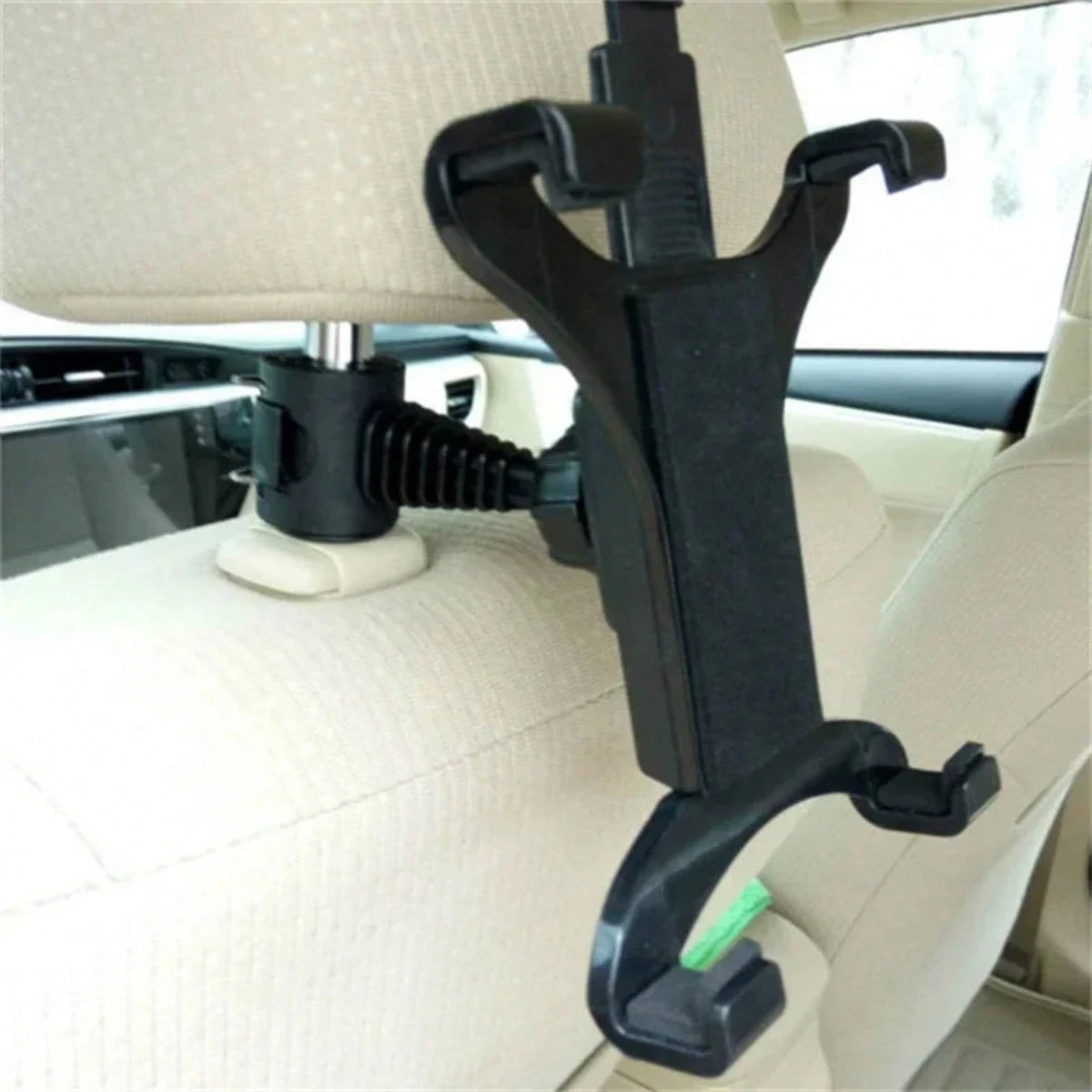 Universal Car Headrest Tablet Holder, Adjustable Back Seat Mount, Secure Clamping Design, Anti-Shake And Stable On Bumpy Roads, Suitable For Kids Entertainment, Compatible With Most Tablets