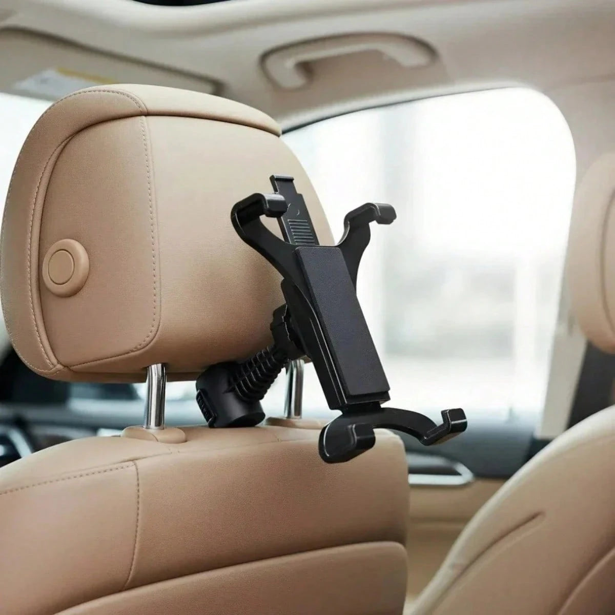 Universal Car Headrest Tablet Holder, Adjustable Back Seat Mount, Secure Clamping Design, Anti-Shake And Stable On Bumpy Roads, Suitable For Kids Entertainment, Compatible With Most Tablets