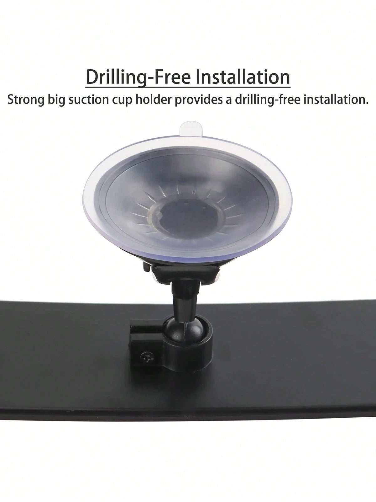 Universal Car Truck Interior Rear View Mirror Wide Suction Cup Mirror Adjustable