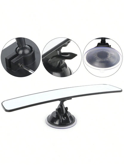 Universal Car Truck Interior Rear View Mirror Wide Suction Cup Mirror Adjustable