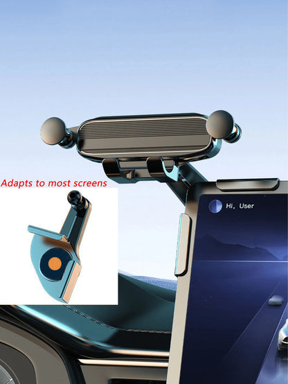 Universal Gravity Car Phone Holder, Dashboard Mounted Screen Holder, Stable Car Navigation Bracket Suitable For All Phones
