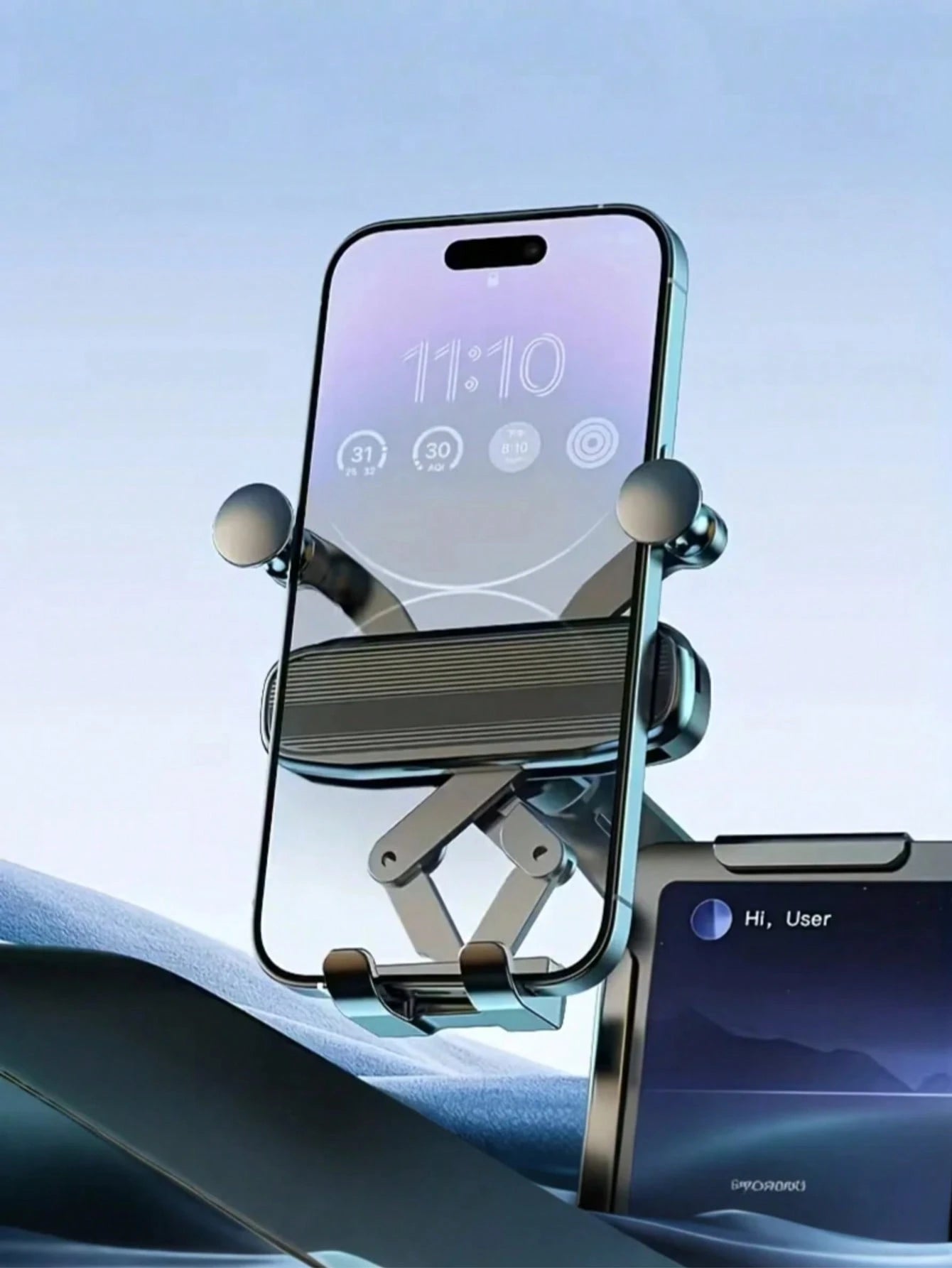 Universal Gravity Car Phone Holder, Dashboard Mounted Screen Holder, Stable Car Navigation Bracket Suitable For All Phones