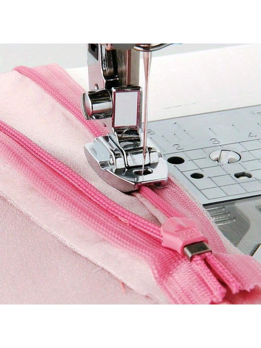 Universal Invisible Zipper Foot- Smooth Zipper Sewing On Domestic Machines, Compatible With Singer Brother Janome Babylock- Presser Foot For Precise Control, Model 7306A(1/2pcs)