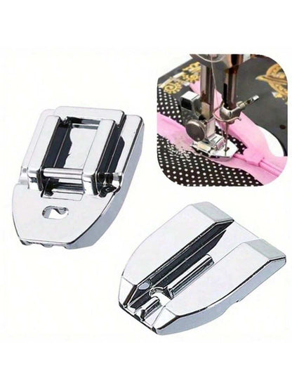 Universal Invisible Zipper Foot- Smooth Zipper Sewing On Domestic Machines, Compatible With Singer Brother Janome Babylock- Presser Foot For Precise Control, Model 7306A(1/2pcs)