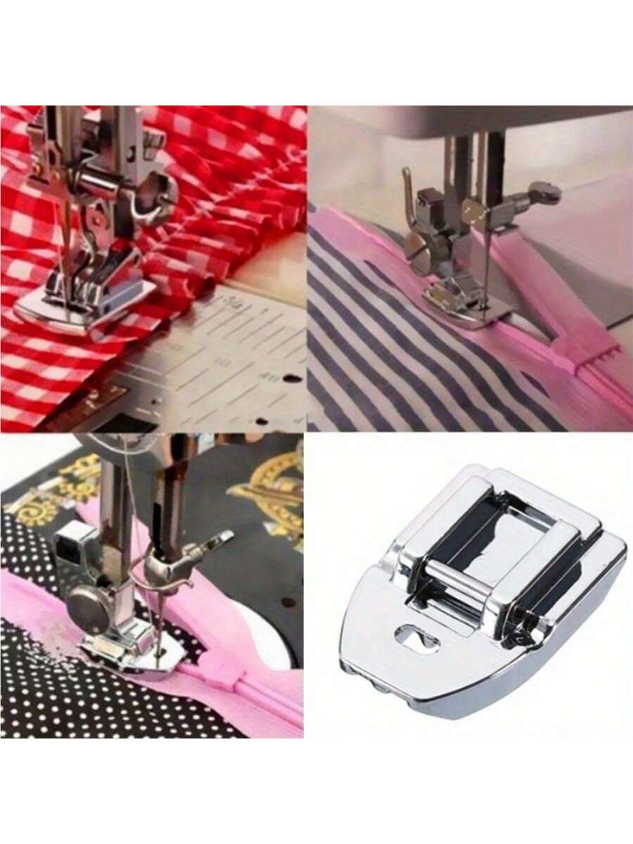 Universal Invisible Zipper Foot- Smooth Zipper Sewing On Domestic Machines, Compatible With Singer Brother Janome Babylock- Presser Foot For Precise Control, Model 7306A(1/2pcs)