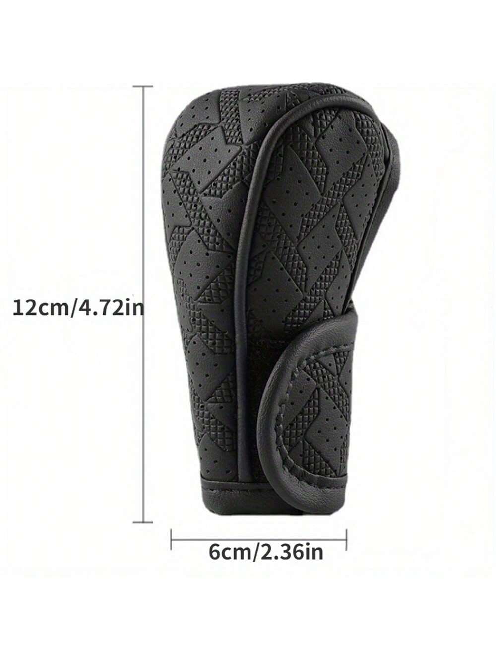 Universal PU Leather Anti-Slip Car Gear Shift Knob Protective Cover Black Auto Parts Car Stall Anti-Slip Case Decor Driving Control Cover Accessories