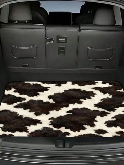 Unrsal Car Trunk Mat Cow Pattern Printed Car Trunk Mat Versatile And Beautiful Car Interior Accessory Non Ip Rubber Back Suitable For Car Models Easy To Washable And.200g High-Q.Jpg200G Pet Trunk Ma