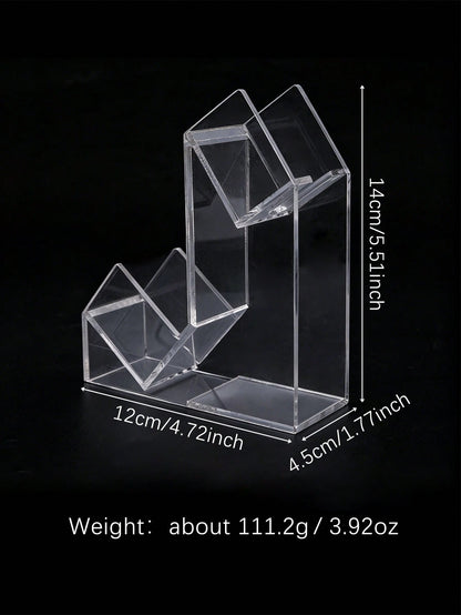 Upgraded Transparent Nail Polish Inverted Dispenser, Nail Gel Inverted Rack For Easy Pouring Of Every Drop Of Acrylic Liquid. Designed For Cleaning And Stabilizing Bottles During Use