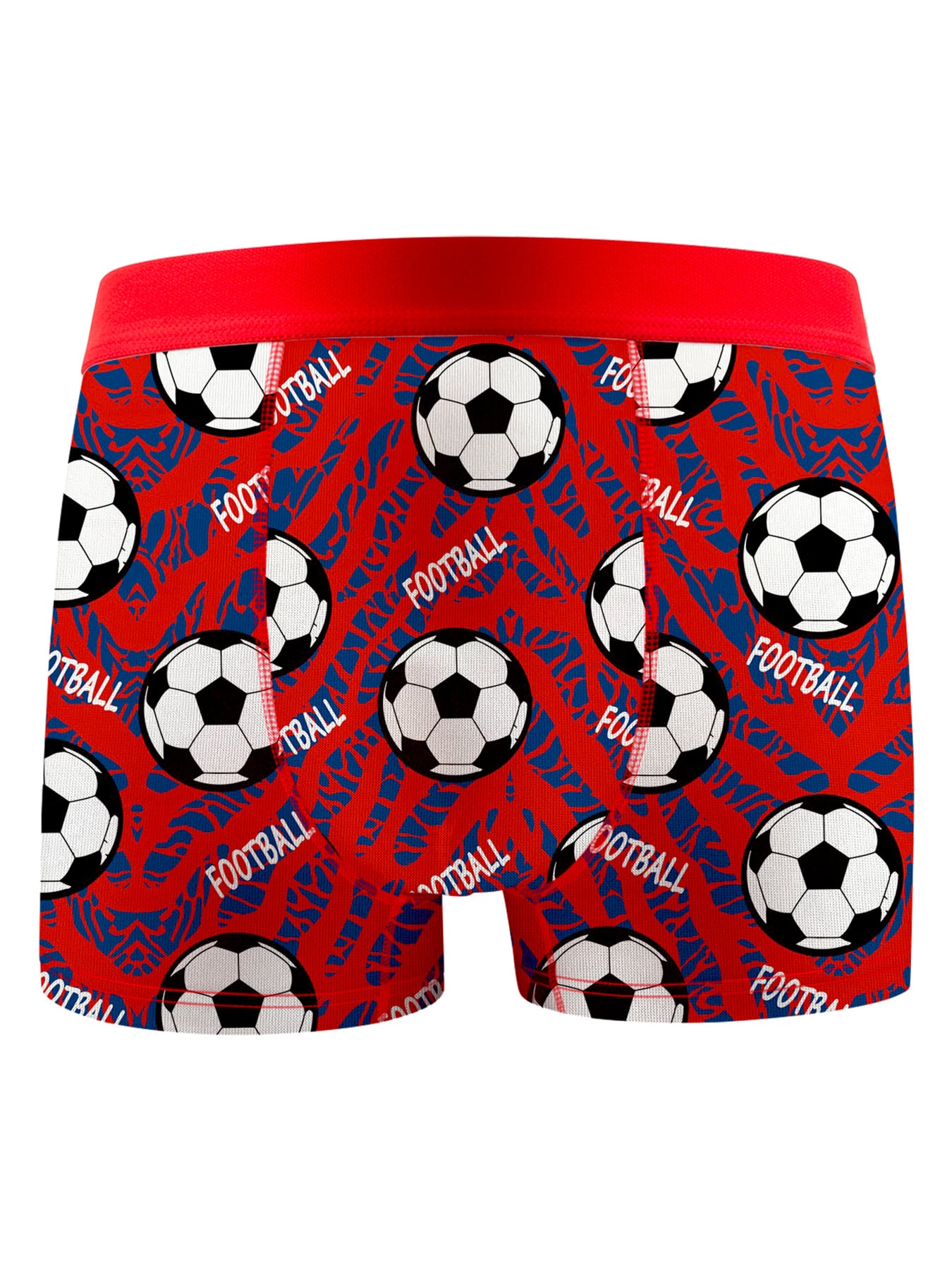 UYI 6pcs/Pack Boys' Cartoon Football Sports Casual Boxer Briefs, Little Boy Underwear, Elementary School Student Underwear