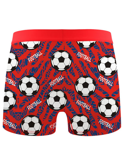 UYI 6pcs/Pack Boys' Cartoon Football Sports Casual Boxer Briefs, Little Boy Underwear, Elementary School Student Underwear