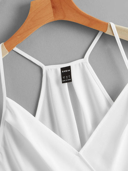 VCAY Wrap Front Cami Top
