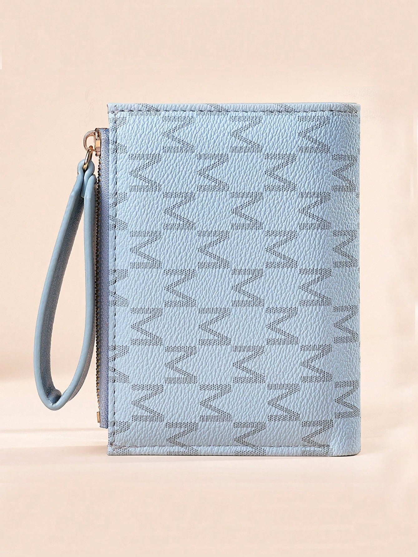 Vintage Lychee Texture Minimalist Women's Wallet, Elegant Elegant Bi-Fold Card Slots Multi-Compartment Zipper Short Coin Purse With Letter Design