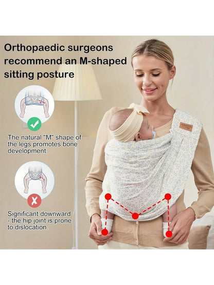 vrbabies Baby Carrier For Newborns, Adjustable Soft Cotton Front Support Baby Carrier, Essential For Caring For Travel, Suitable For New Mothers And Fathers