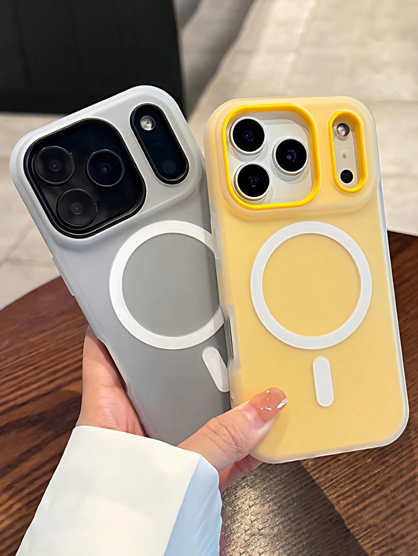 VRNOEI Luxury Matte Dopamine Jelly Magnetic Phone Case Compatible With IPhone 16 15 11 12 13 14 17 Pro Max Plus 17 AIR Shockproof Protective Magnetic Wireless Charging Case