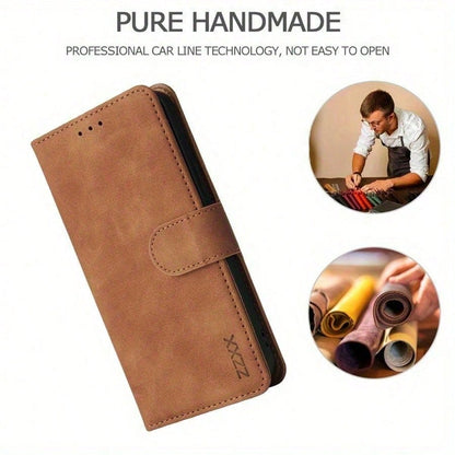 Wallet Made Of High-Quality Synthetic Leather With Card Slot, Photo Frame Holder, Gloves, Magnetic Flip Phone Case Suitable For IPhone 17 Air 16 Pro Max 15 Plus 14 Pro Max 13 Pro Max 12 11 Protective