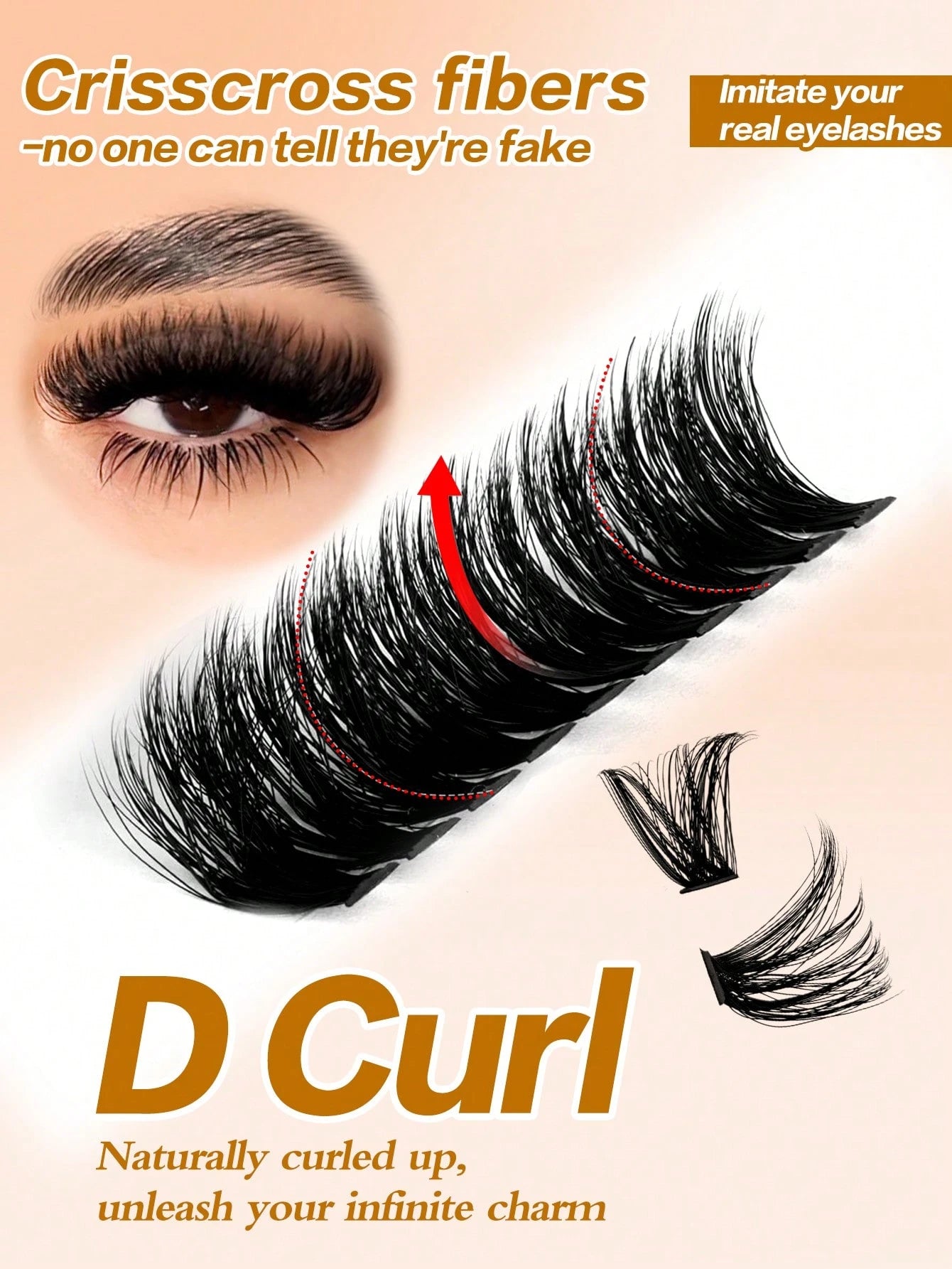 Waloshow 10 Rows 60+80+100pcs 0.07mm Fine Hot Melt Cluster False Eyelashes, 10-16mm Mixed Length Faux Mink 3D Russian Volume Single Cluster Eyelash Extensions, Black, Plastic Box