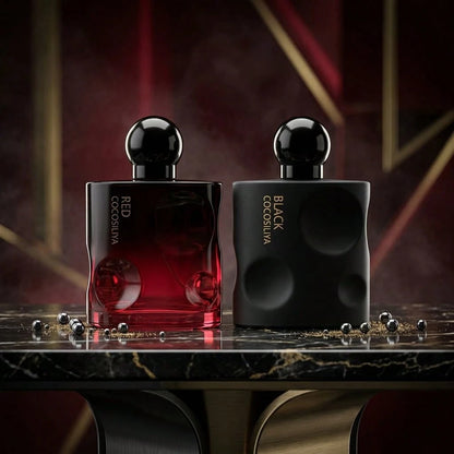 WARMKISS Lover's 011-012, Red And Black, Floral And Fruity Scent, Sporty Party, Couples, Dating, Holiday Gift, Perfume, 50ml