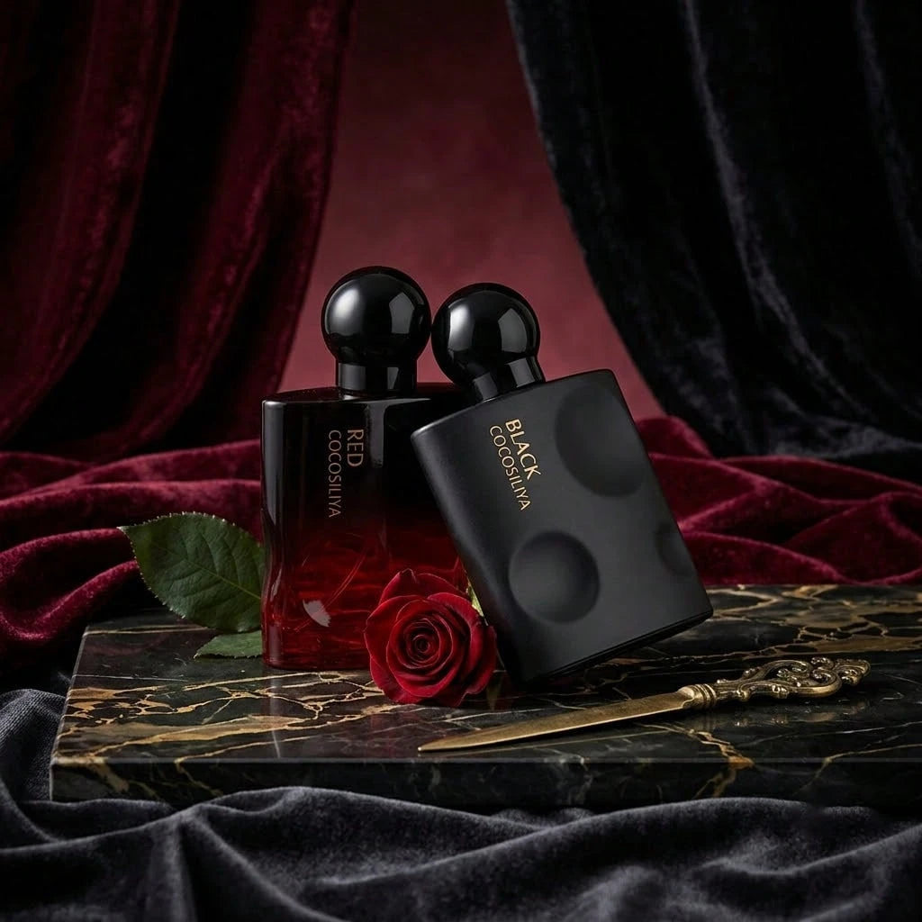 WARMKISS Lover's 011-012, Red And Black, Floral And Fruity Scent, Sporty Party, Couples, Dating, Holiday Gift, Perfume, 50ml