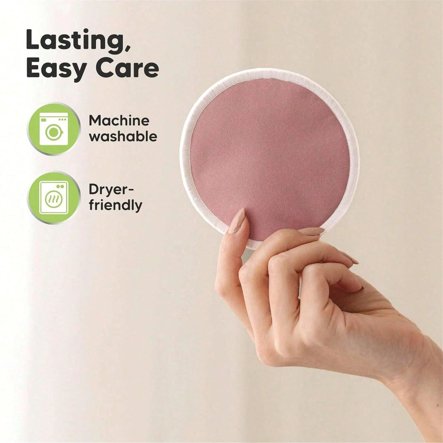 Washable Reusable Breast Nursing Pads, 12 Pack Multicolor 3-Layer Absorbent Leakproof Lactation Pads With Wash & Storage Bags For Breastfeeding Moms