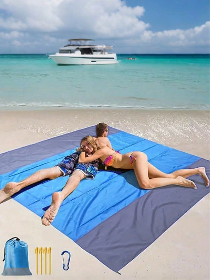 Waterproof Beach Mat, Foldable And Portable Lightweight Picnic Beach Mat, Quick-Drying Outdoor Picnic Blanket, Sand-Proof Portable Outdoor Blanket, Is The Ideal Choice For Picnics, Travels, Camping An