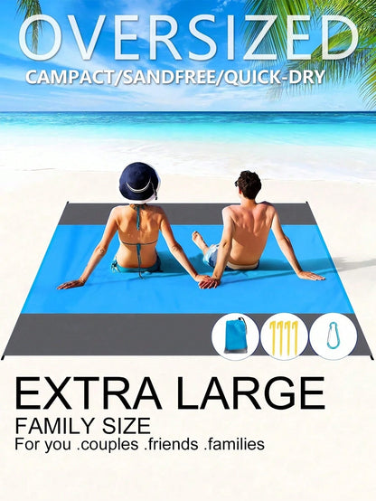 Waterproof Beach Mat, Foldable And Portable Lightweight Picnic Beach Mat, Quick-Drying Outdoor Picnic Blanket, Sand-Proof Portable Outdoor Blanket, Is The Ideal Choice For Picnics, Travels, Camping An