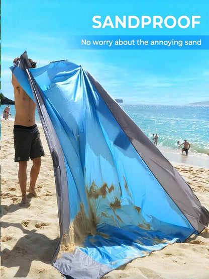 Waterproof Beach Mat, Foldable And Portable Lightweight Picnic Beach Mat, Quick-Drying Outdoor Picnic Blanket, Sand-Proof Portable Outdoor Blanket, Is The Ideal Choice For Picnics, Travels, Camping An