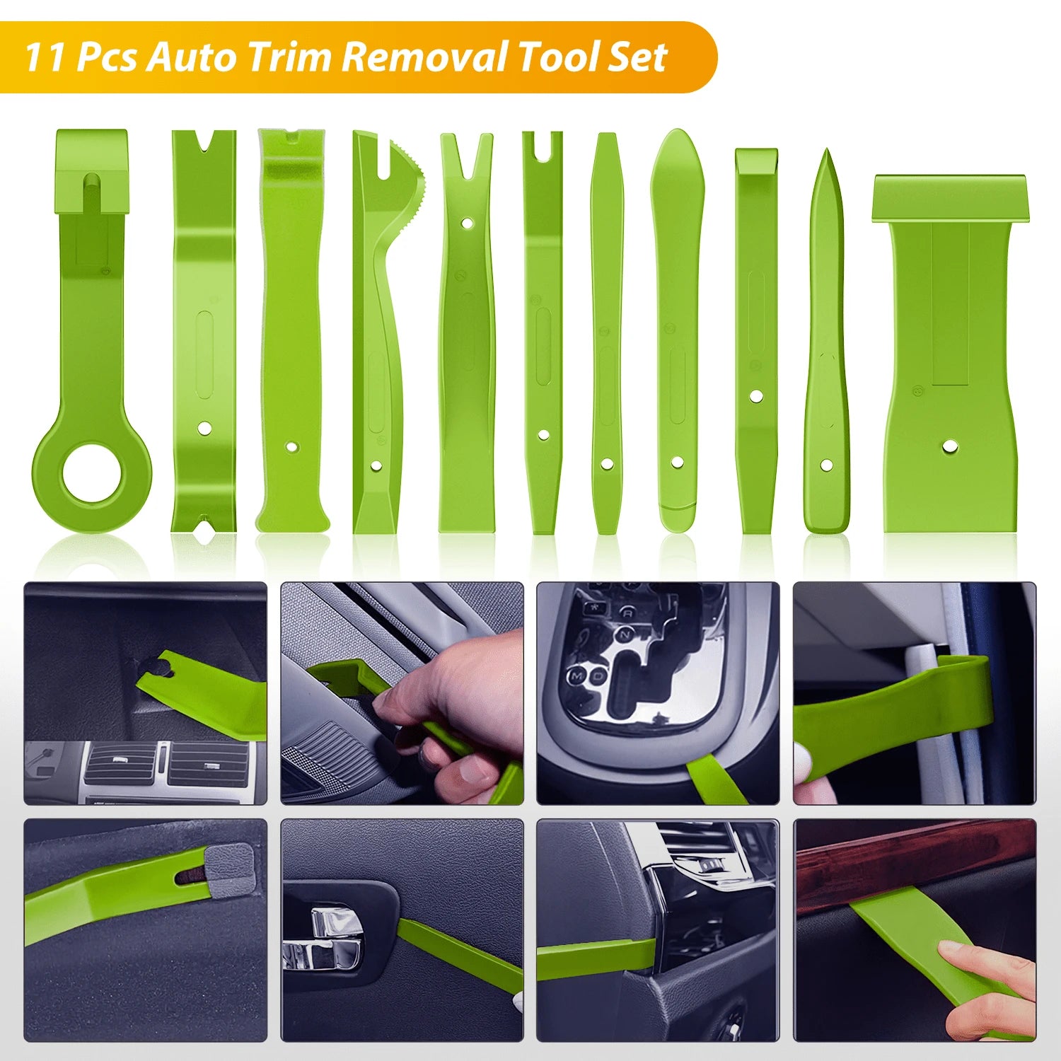 waywe GOOACC 88PCS Car Trim Removal Tool Kit With Clip Pliers Fastener Remover And Push Pin Retainer Set For Door Panel Dashboard Radio Repair