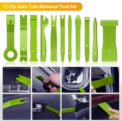 waywe GOOACC 88PCS Car Trim Removal Tool Kit With Clip Pliers Fastener Remover And Push Pin Retainer Set For Door Panel Dashboard Radio Repair