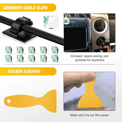 waywe GOOACC 88PCS Car Trim Removal Tool Kit With Clip Pliers Fastener Remover And Push Pin Retainer Set For Door Panel Dashboard Radio Repair