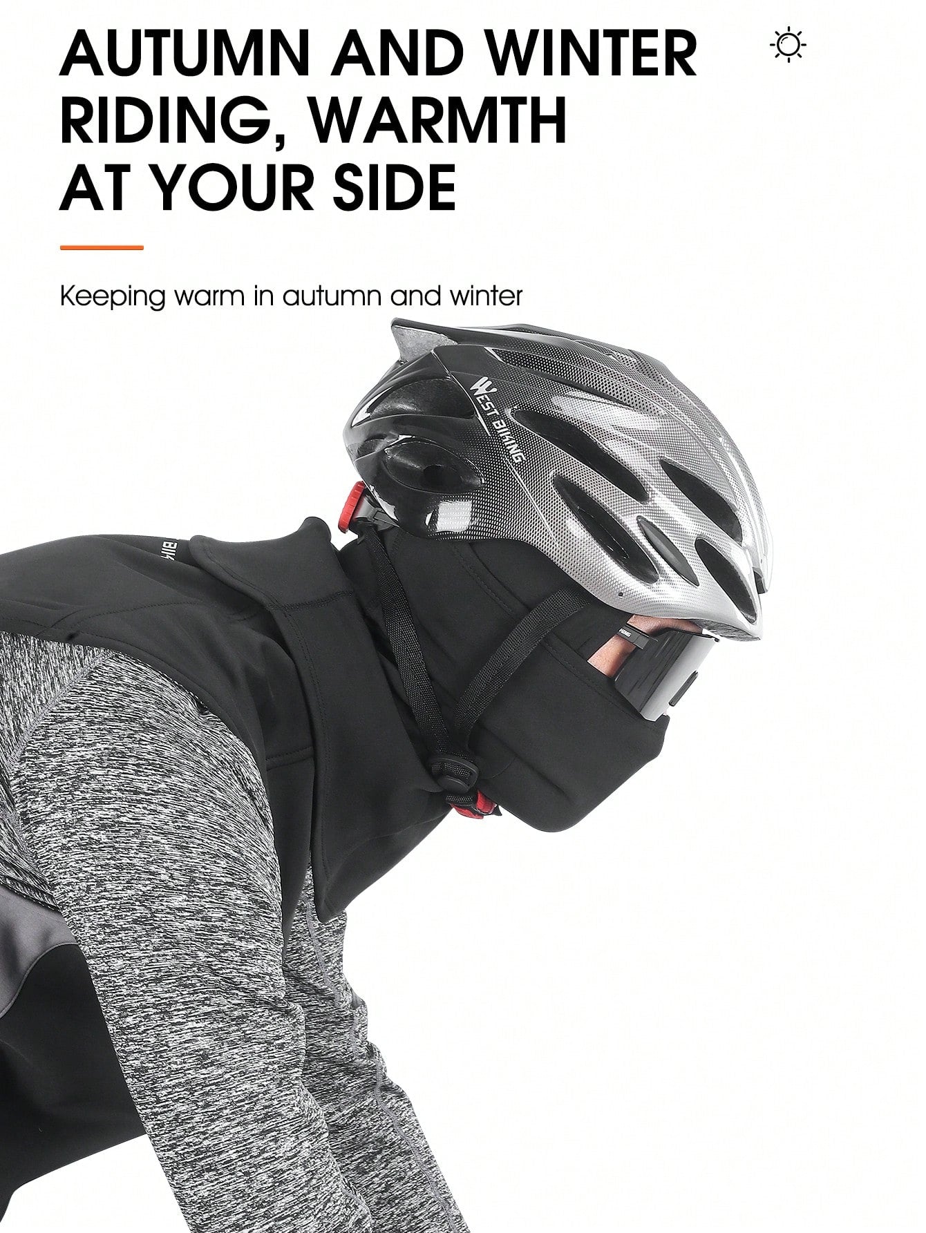 WEST BIKING Windproof SKI Mask Fleece Motorcycle Balaclava Winter Warm Cycling Mountaineering Hiking Scarf Thermal Sport Gear